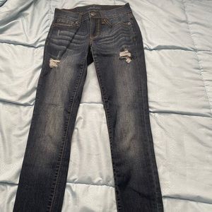 Dark Wash Distressed Jeans